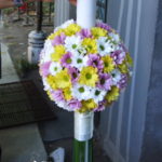 lumanare-cununie-crizanteme-colorate